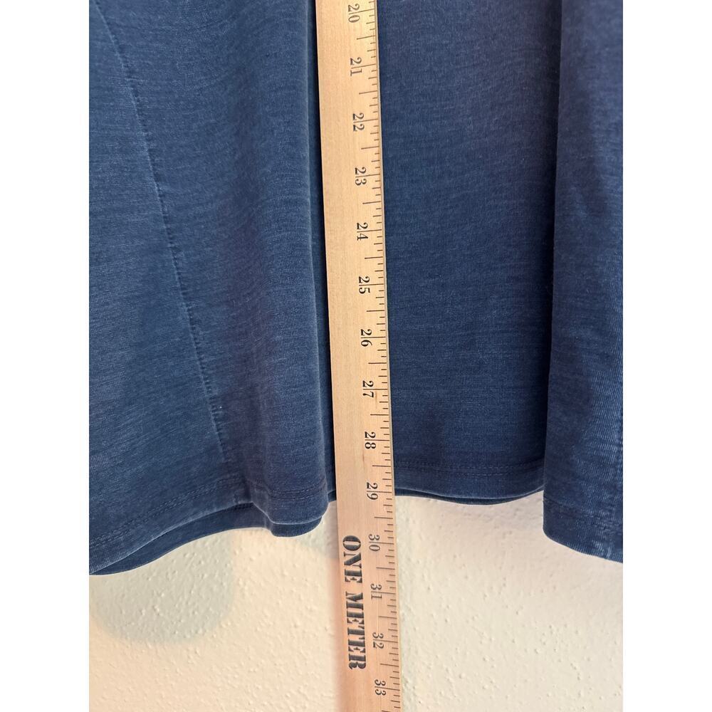 Pure J Jill Women's Indigo Wrap Style Tunic Hoodie Long Sleeve Pockets Size XL - Picture 8 of 9
